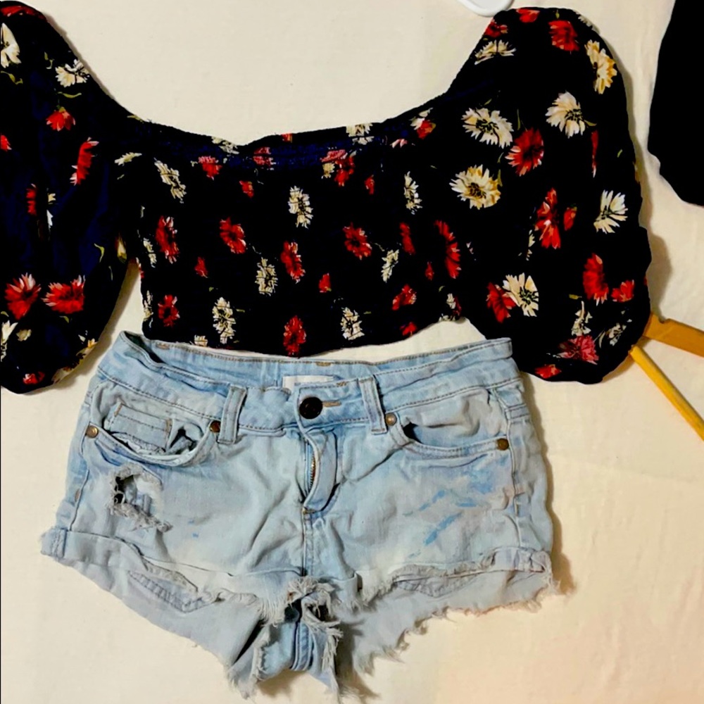 Summer crop top outfit